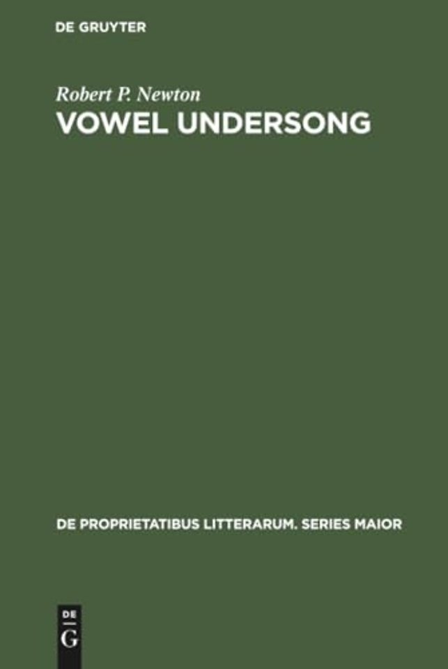 Vowel undersong – Studies of vocalic timbre and chroneme patterning in German lyric poetry