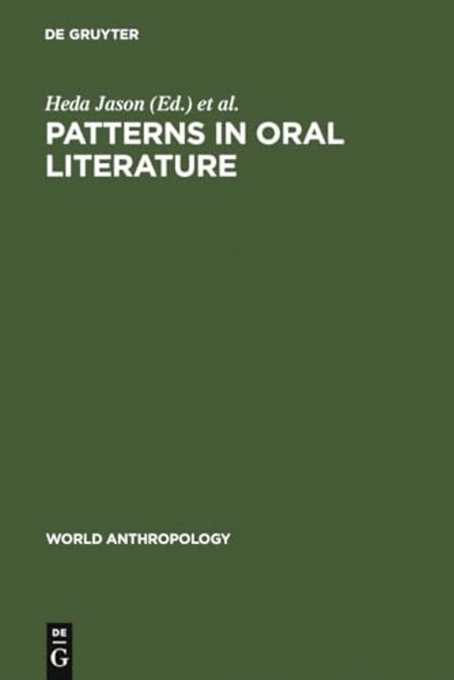 Patterns in Oral Literature