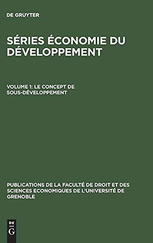 Le concept de sous–développement