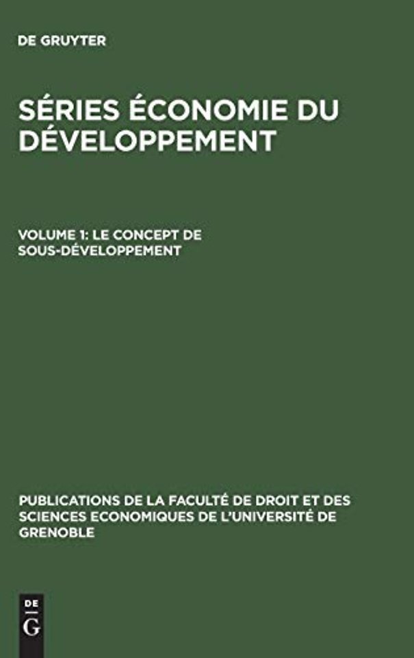 Le concept de sous–développement