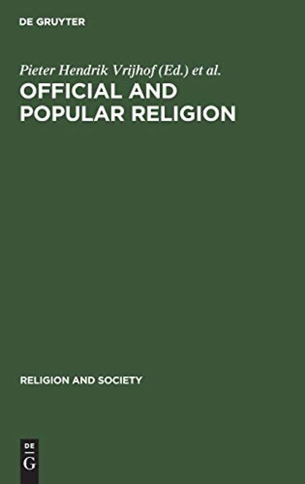Official and Popular Religion – Analysis of a Theme for Religious Studies
