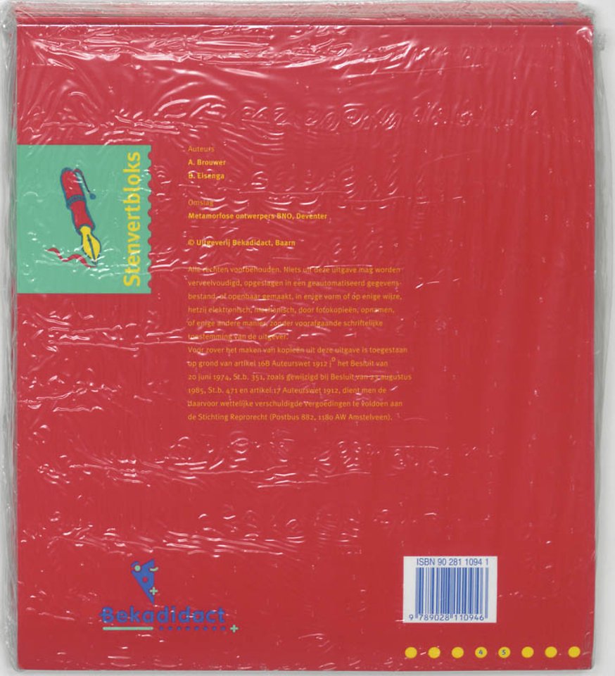 Stenvert rekenblok 5 ex Tafelblok 1-10 Groep 4/5