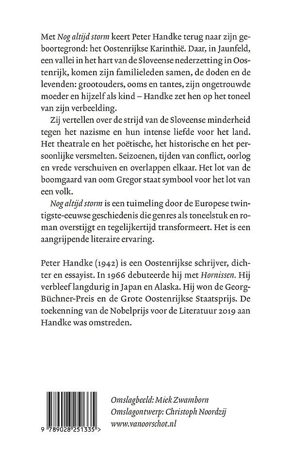 Nog altijd storm