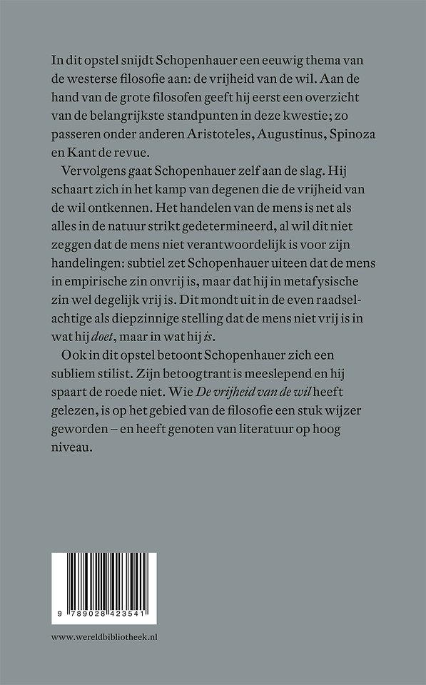 De vrijheid van de wil