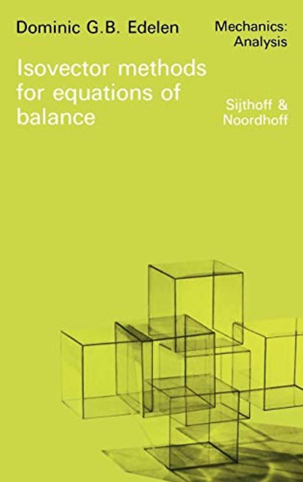 Isovector Methods for Equations of Balance