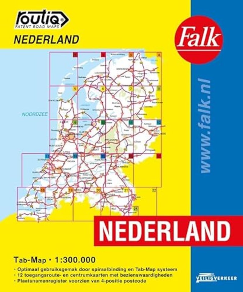 Routiq autokaart Nederland Tab Map