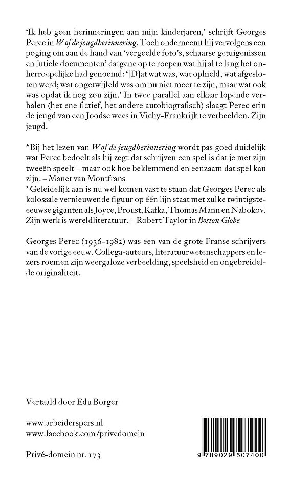 W of de jeugdherinnering