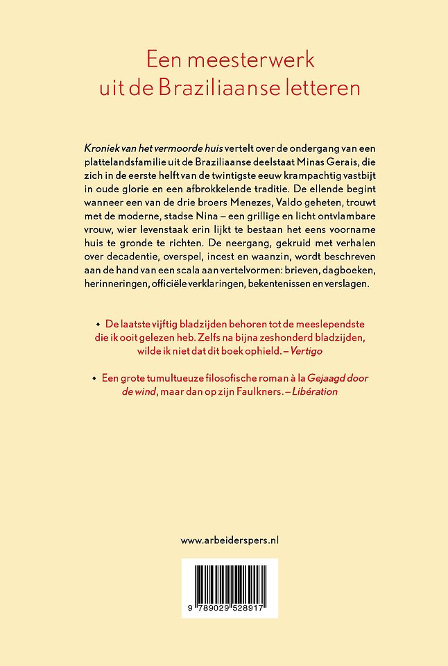 Kroniek van het vermoorde huis