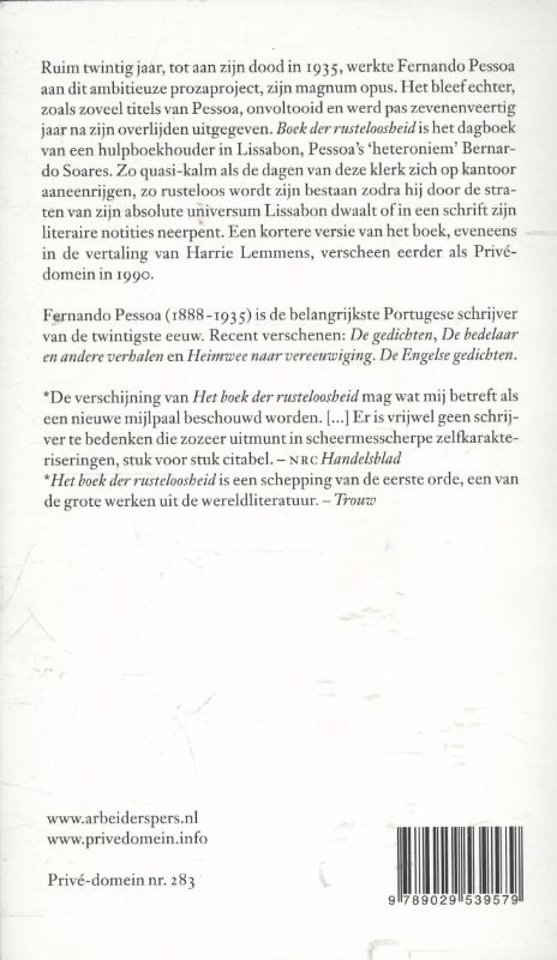 Boek der rusteloosheid