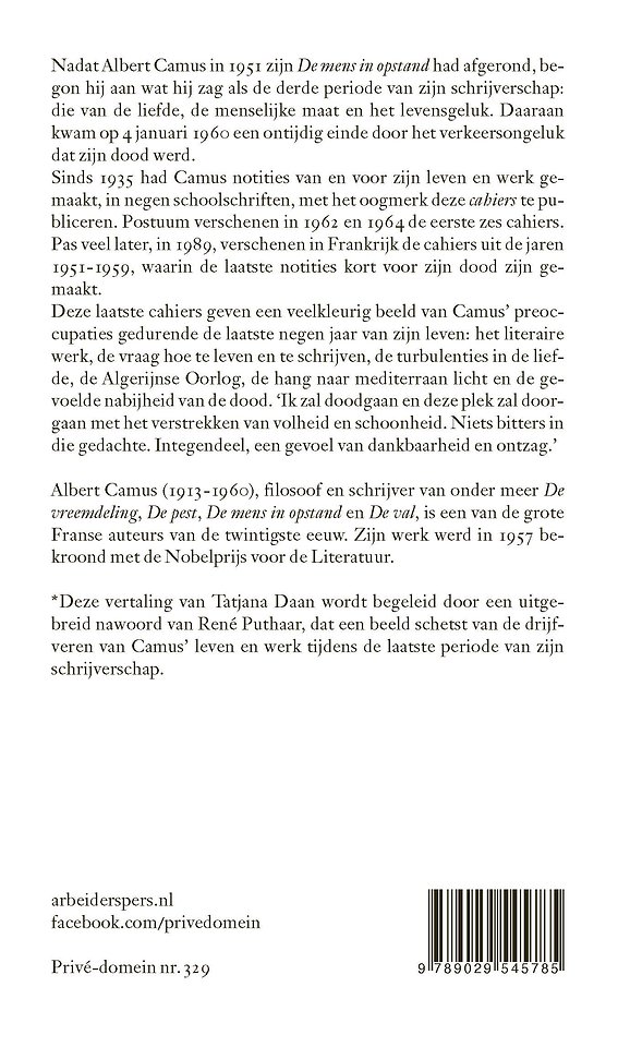 Laatste cahiers 1951-1959