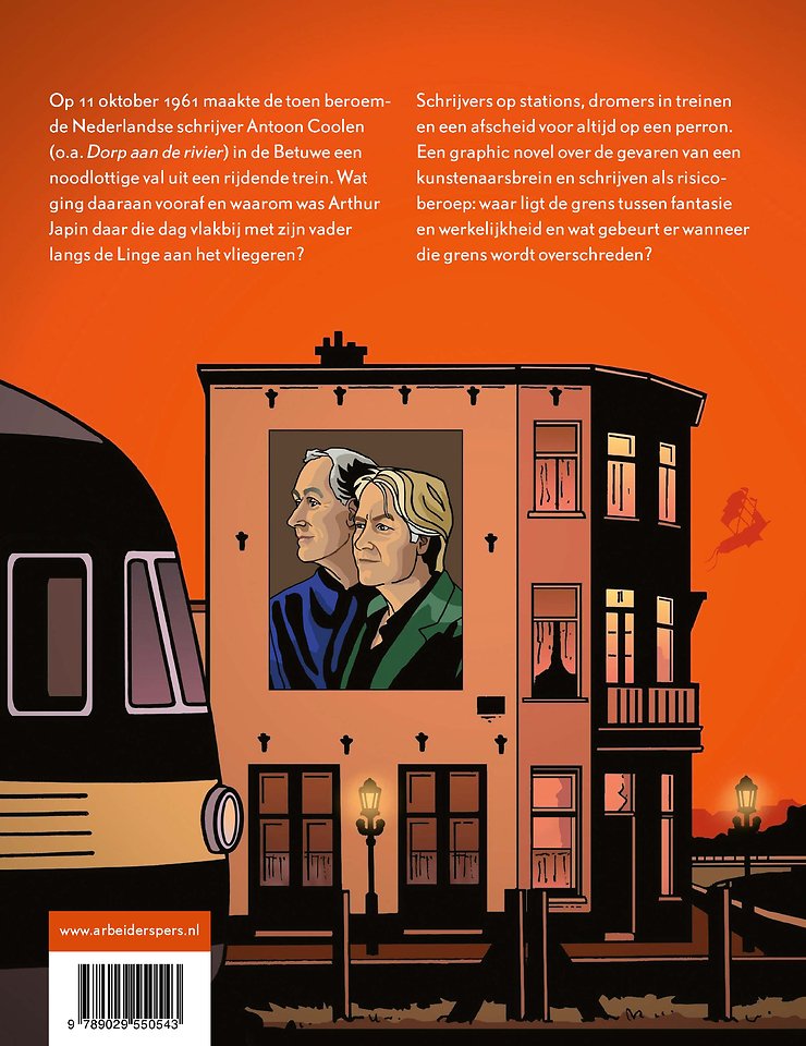 Hoe valt een schrijver uit de trein?