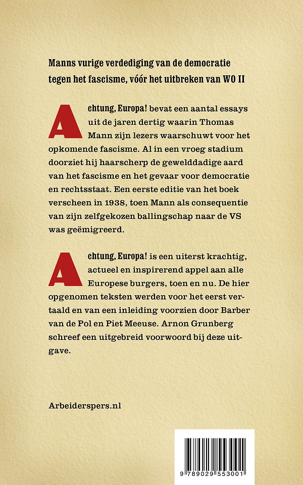 Achtung, Europa!