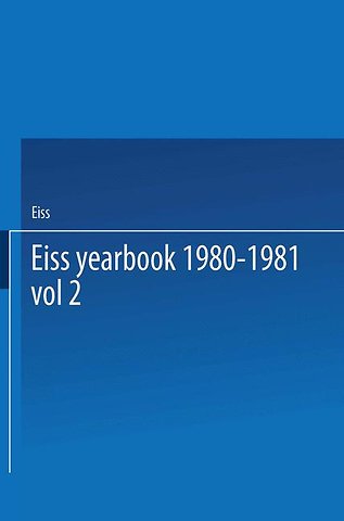 EISS Yearbook 1980–1981 Part II / Annuaire EISS 1980–1981 Partie II