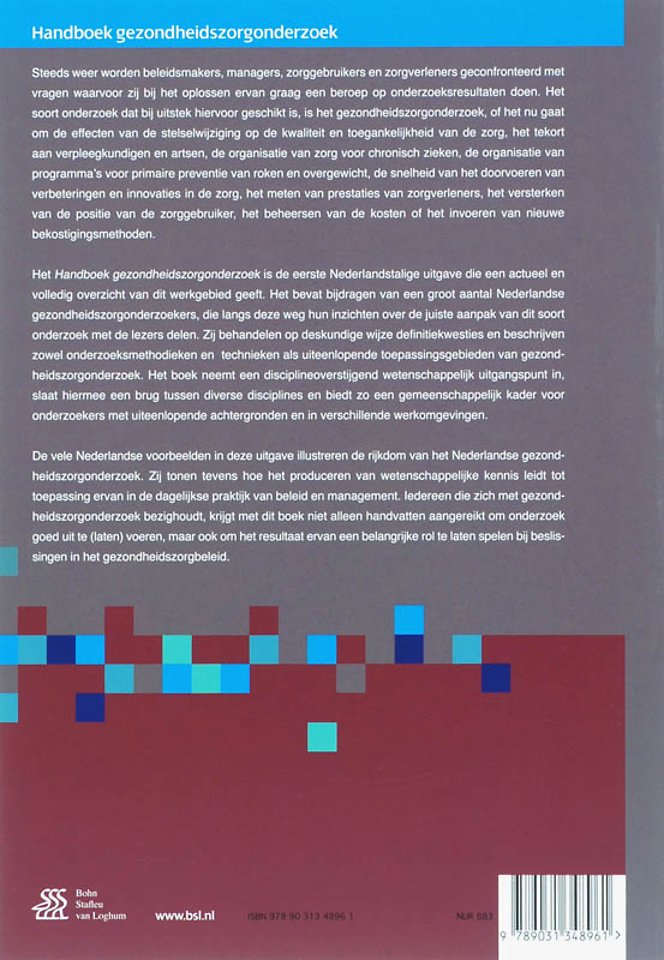 Handboek gezondheidszorgonderzoek