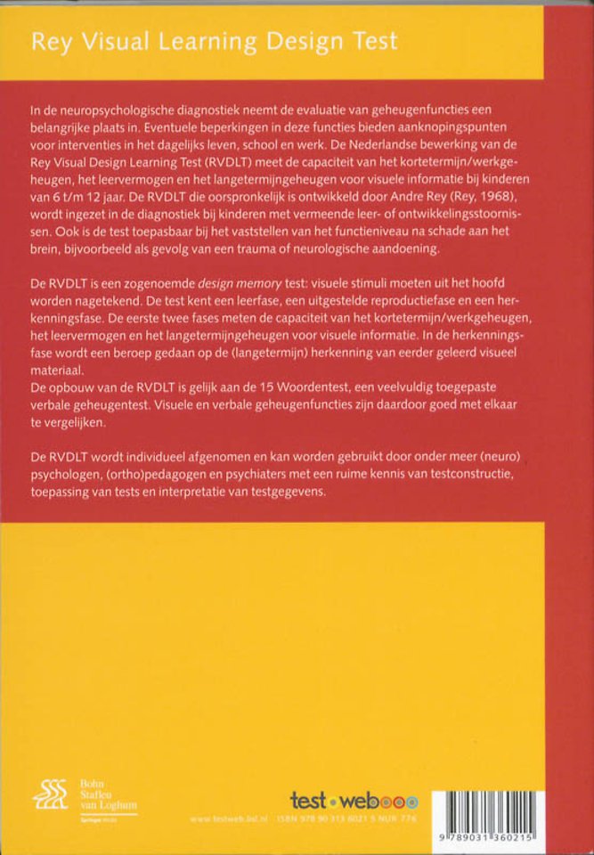Rey Visual Design Learning Test (RVDLT) - handleiding