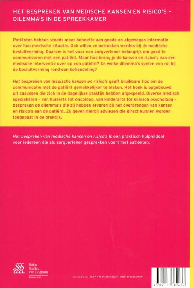 Het bespreken van medische kansen en risico's