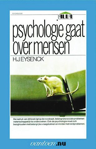 Psychologie gaat over mensen