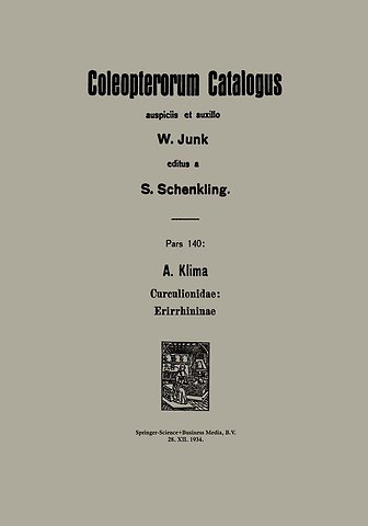 A. Klima Curculionidae: Erirrhininae
