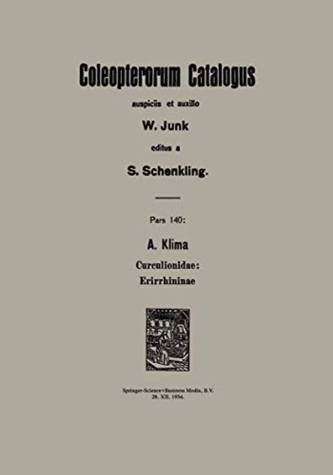 A. Klima Curculionidae: Erirrhininae