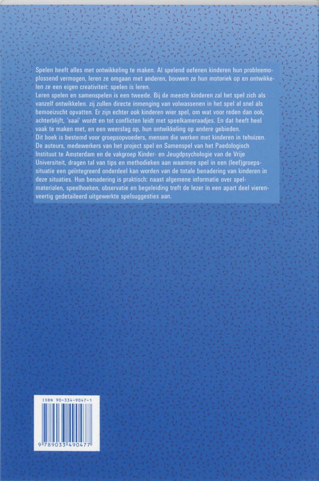 Leren samenspelen een praktijkboek voor (groeps)opvoeders
