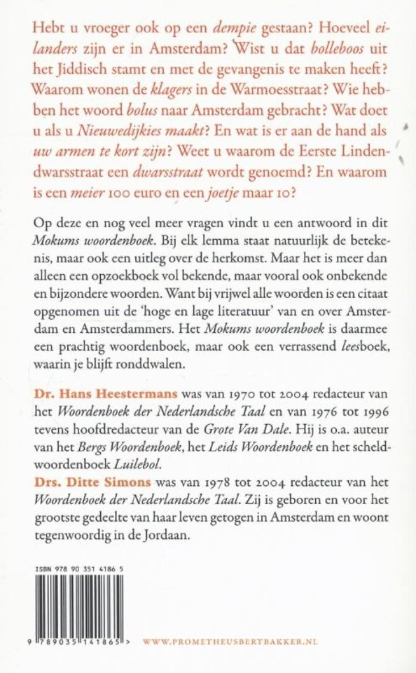 Mokums woordenboek
