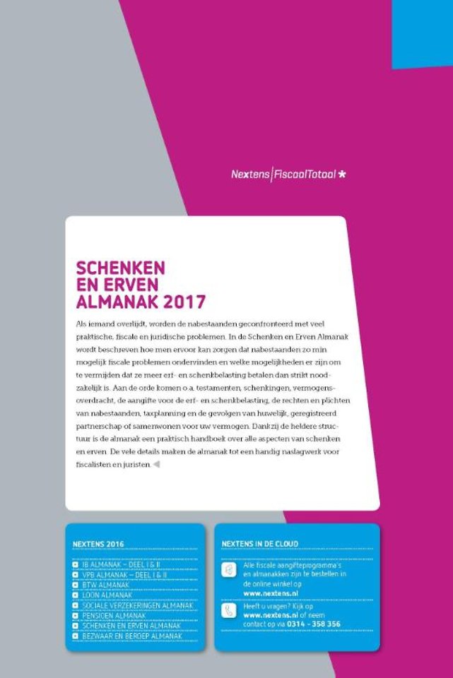 Nextens Schenken en Erven Almanak 2017