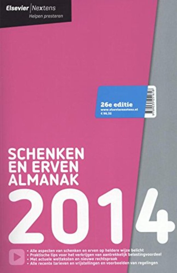 Elsevier schenken en erven Almanak 2014