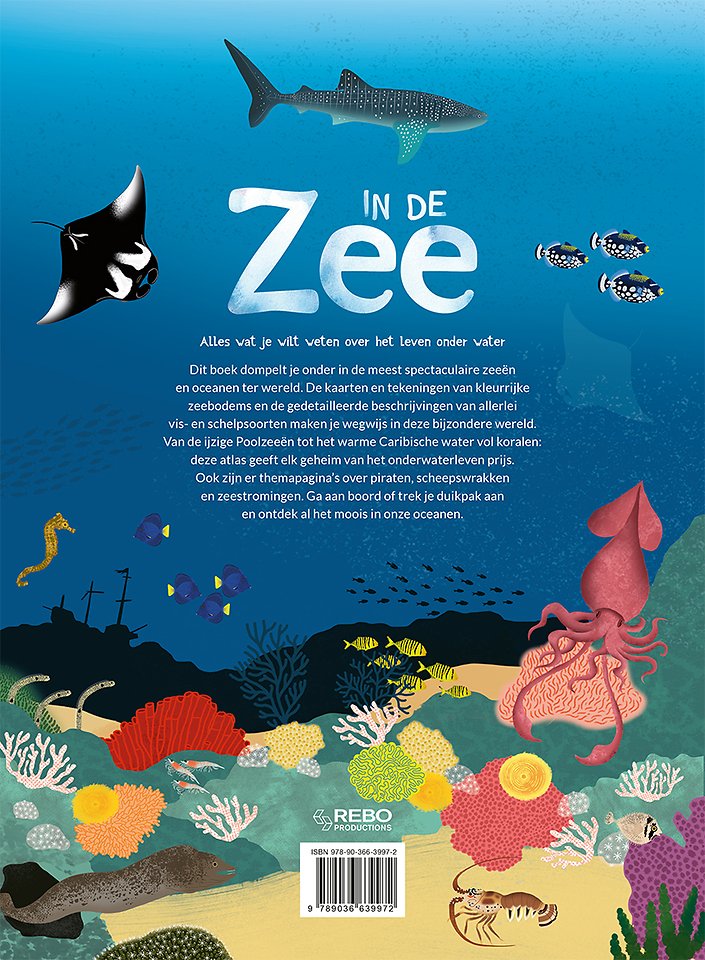 In de zee