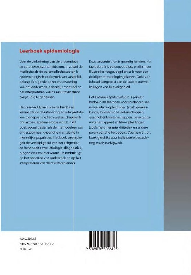 Leerboek epidemiologie