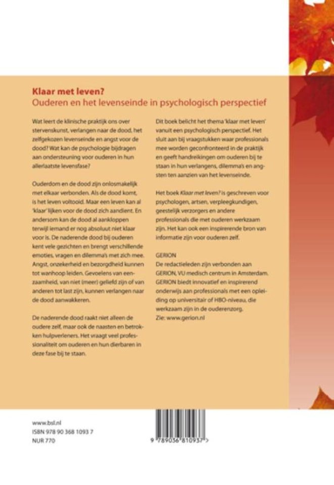 Klaar met leven?