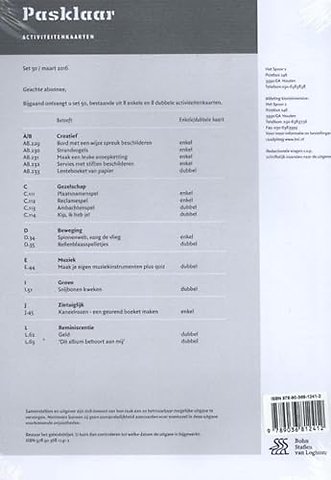 Pasklaar activiteitenkaarten set 50
