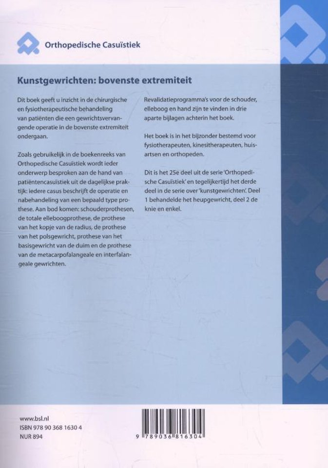 Kunstgewrichten: bovenste extremiteit
