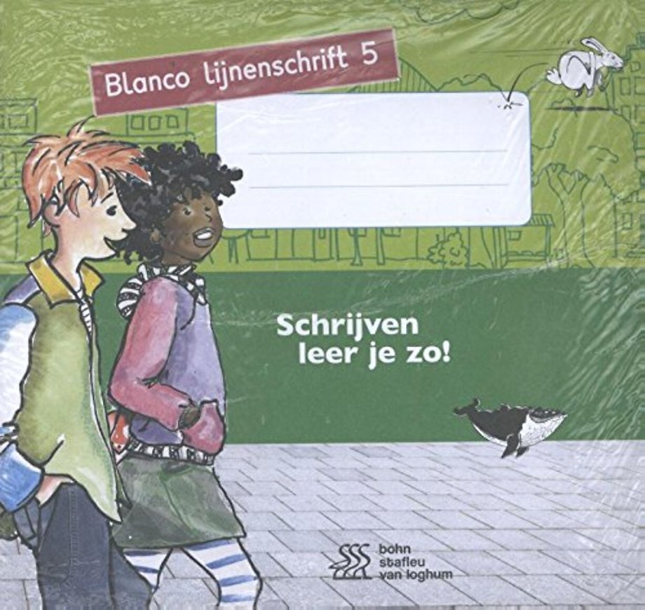 Schrijven leer je zo! - Blanco lijnenschrift 5 - set van 5 ex.