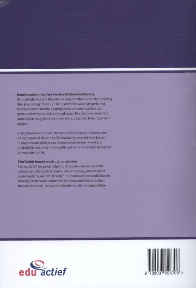Kennismaken met het werkveld Dienstverlening