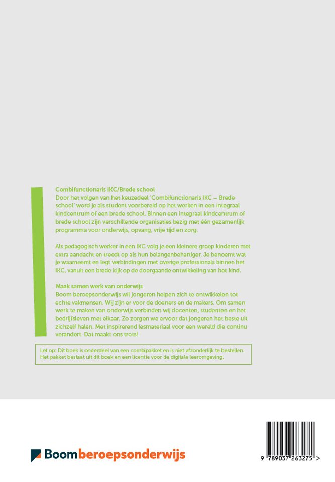 Keuzedeel Combifunctionaris IKC / Brede School - combipakket