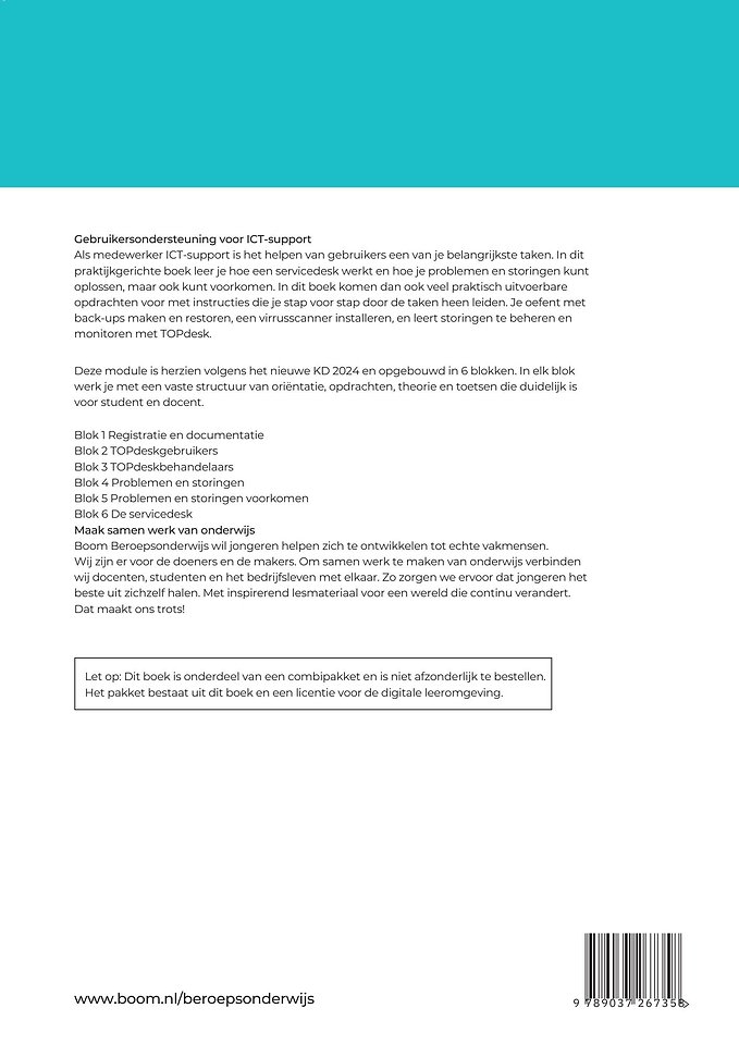 Gebruikersondersteuning voor ICT-support - combipakket