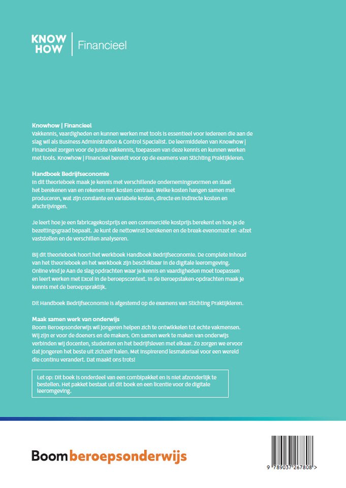 Handboek Bedrijfseconomie incl. werkboek | editie 2024 | combipakket