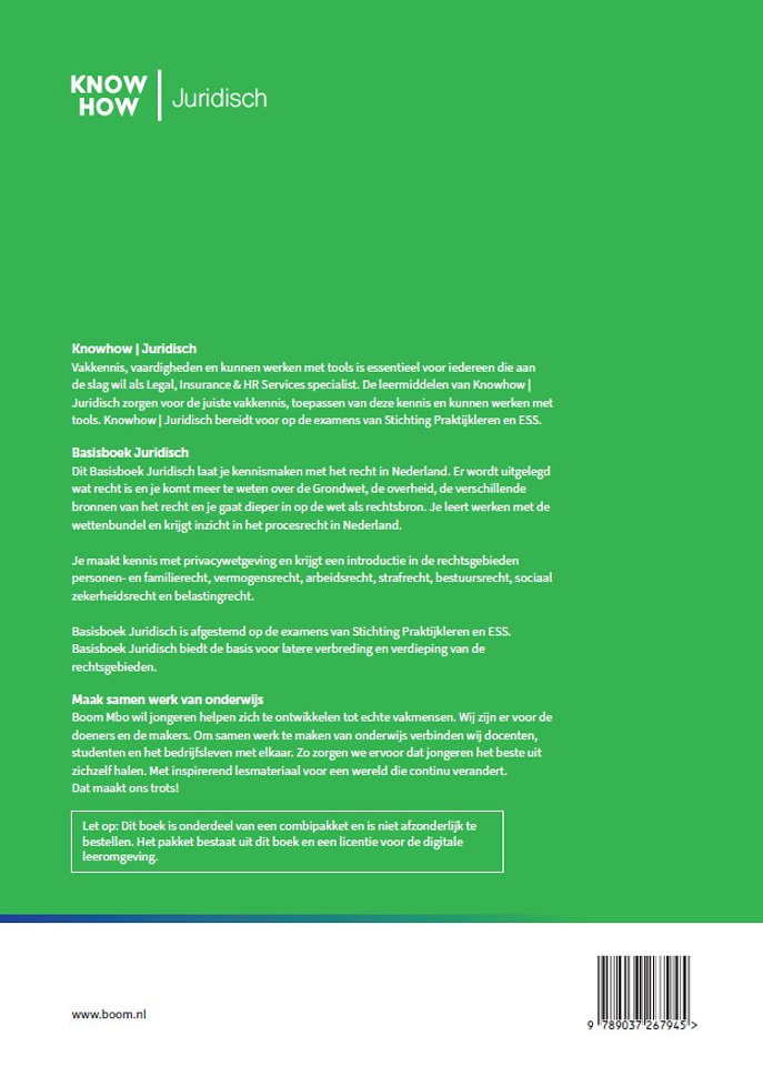 Basisboek Juridisch | versie 2025 | combipakket
