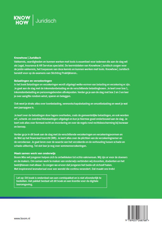 Belastingen en verzekeringen | combipakket