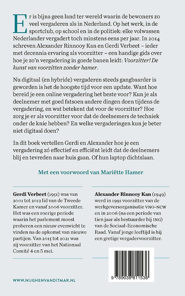Voorzitter!