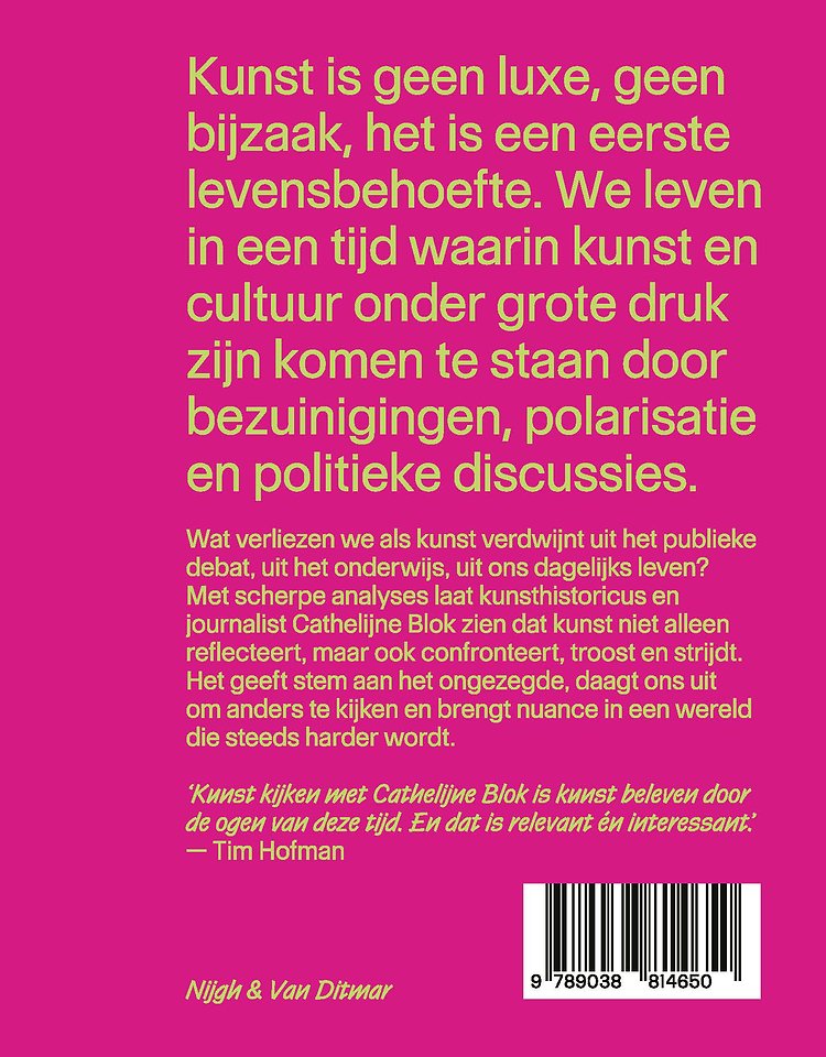 Een wereld zonder kunst is een wereld zonder ziel