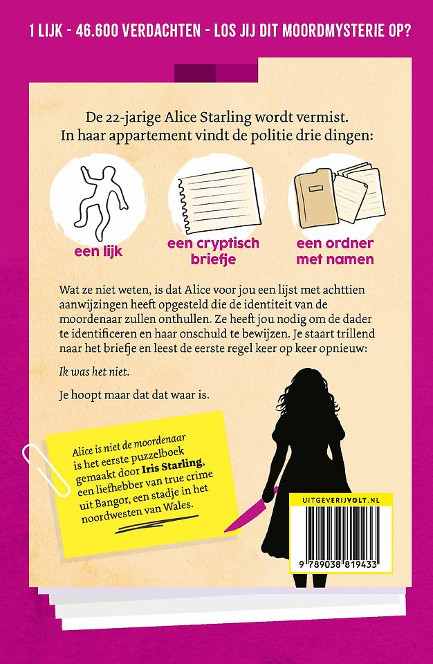Alice is niet de moordenaar