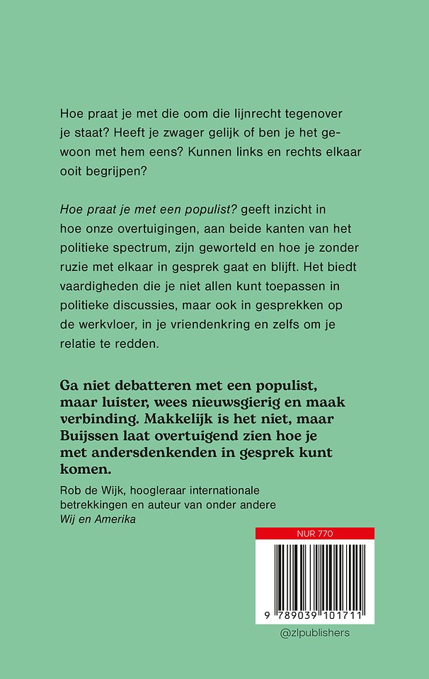 Hoe praat je met een populist?