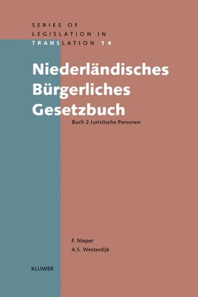 Niederländisches Bürgerliches Gesetzbuch Buch 2, juristische Personen