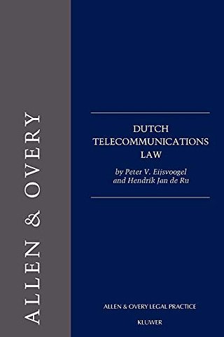 Dutch telecommunications law; Dutch Telecommunication Act 1998, OPTA Act, Frequency Decree, Number Portability Decree, ONP Leased Lines and Telephony Decree, ONP Dispute Resolution Decree, Universal S