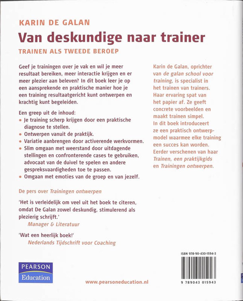 Van deskundige naar trainer