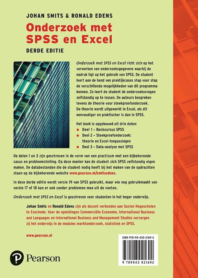 Onderzoek met SPSS en Excel