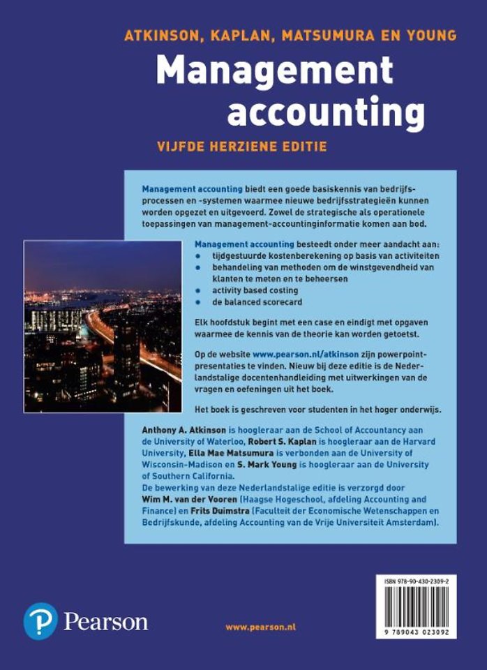 Management accounting - 5e herziene editie
