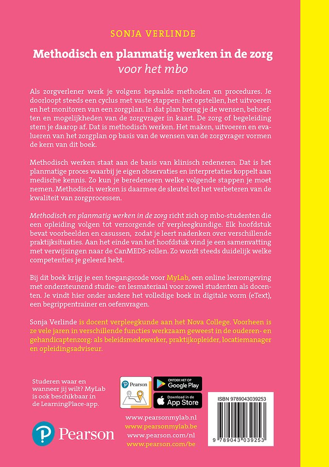 Methodisch en planmatig werken in de zorg voor het mbo met MyLab NL toegangscode