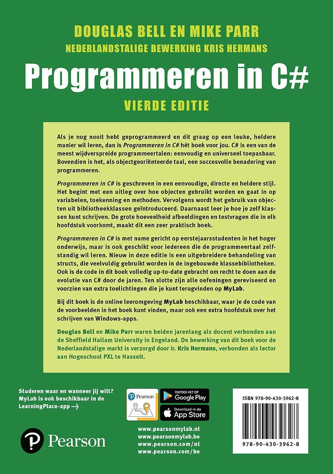 Programmeren in C#, 4e editie met MyLabNL toegangscode